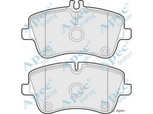 APEC braking PAD1166 stabdžių trinkelių rinkinys, diskinis stabdys 
 Techninės priežiūros dalys -> Papildomas remontas
0034202520, 0034202620, 0034204520