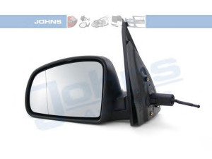 JOHNS 55 65 37-1 išorinis veidrodėlis 
 Kėbulas -> Langai/veidrodėliai -> Veidrodėlis
64 28 167