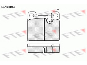 FTE BL1080A2 stabdžių trinkelių rinkinys, diskinis stabdys 
 Techninės priežiūros dalys -> Papildomas remontas
34 21 1 117 887, 34 21 1 119 183