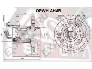 ASVA OPWH-AH4R rato stebulė 
 Ašies montavimas/vairavimo mechanizmas/ratai -> Rato stebulė/montavimas -> Rato stebulė
16 04 315, 93178625