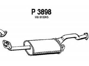FENNO P3898 vidurinis duslintuvas 
 Išmetimo sistema -> Duslintuvas
MB160317, MB651689, MB651697, MB810045