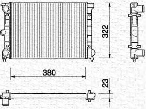 MAGNETI MARELLI 350213215000 radiatorius, variklio aušinimas 
 Aušinimo sistema -> Radiatorius/alyvos aušintuvas -> Radiatorius/dalys
867121253F, 867121253, 867121253E
