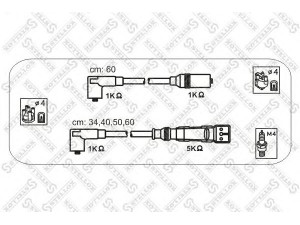 STELLOX 10-38085-SX uždegimo laido komplektas 
 Kibirkšties / kaitinamasis uždegimas -> Uždegimo laidai/jungtys
421998031A, N100502.04, N100502.06