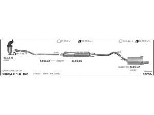 IMASAF 561000406 išmetimo sistema 
 Išmetimo sistema -> Išmetimo sistema, visa