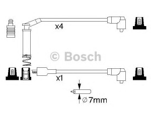 BOSCH 0 986 357 127 uždegimo laido komplektas 
 Kibirkšties / kaitinamasis uždegimas -> Uždegimo laidai/jungtys
1612533, 1612556, 1612559, 90442055