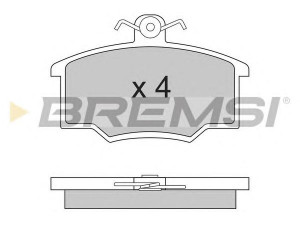 BREMSI BP2281 stabdžių trinkelių rinkinys, diskinis stabdys 
 Techninės priežiūros dalys -> Papildomas remontas
323215901E, 811698151B, 853698151B