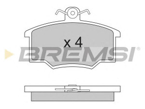 BREMSI BP2281 stabdžių trinkelių rinkinys, diskinis stabdys 
 Techninės priežiūros dalys -> Papildomas remontas
323215901E, 811698151B, 853698151B