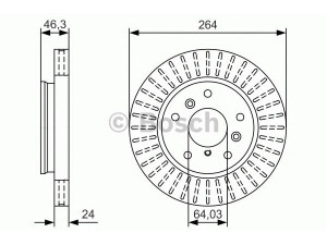 BOSCH 0 986 479 U26 stabdžių diskas 
 Stabdžių sistema -> Diskinis stabdys -> Stabdžių diskas
E92Z-1125 A, GJ25 3325 XC, GJ253325XB