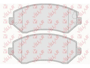 VILLAR 626.1005 stabdžių trinkelių rinkinys, diskinis stabdys 
 Techninės priežiūros dalys -> Papildomas remontas
5019984AA, 5066427AA, 5096349AA