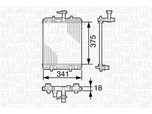 MAGNETI MARELLI 350213390000 radiatorius, variklio aušinimas 
 Aušinimo sistema -> Radiatorius/alyvos aušintuvas -> Radiatorius/dalys
1330P5, 1330P5