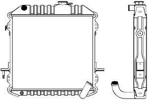 SAKURA  Automotive 1241-0211 radiatorius, variklio aušinimas