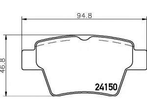 HELLA 8DB 355 011-821 stabdžių trinkelių rinkinys, diskinis stabdys 
 Techninės priežiūros dalys -> Papildomas remontas
425322, 425325, 425398, 425399