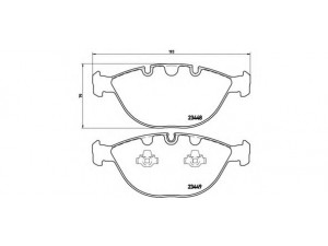 BREMBO P 06 028 stabdžių trinkelių rinkinys, diskinis stabdys 
 Techninės priežiūros dalys -> Papildomas remontas
34112180420, 34116756350, 34116761282