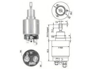 MAGNETI MARELLI 940113050270 solenoidinis jungiklis, starteris