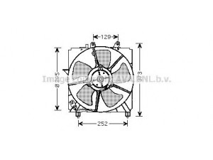 AVA QUALITY COOLING TO7518 ventiliatorius, radiatoriaus 
 Aušinimo sistema -> Oro aušinimas
1636174070, 1636311080, 1671111260