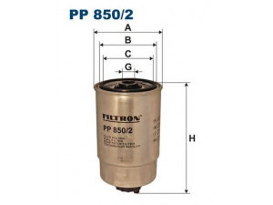 FILTRON PP850/2 kuro filtras 
 Techninės priežiūros dalys -> Papildomas remontas
XF5Z9155AA, 3B0127400C, 8D0127435