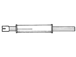 AKS DASIS SG60408 vidurinis duslintuvas 
 Išmetimo sistema -> Duslintuvas
191253209B