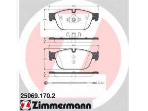 ZIMMERMANN 25069.170.2 stabdžių trinkelių rinkinys, diskinis stabdys 
 Techninės priežiūros dalys -> Papildomas remontas
4254.73