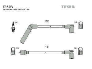 TESLA T852B uždegimo laido komplektas 
 Kibirkšties / kaitinamasis uždegimas -> Uždegimo laidai/jungtys