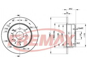 FREMAX BD-9209 stabdžių diskas 
 Dviratė transporto priemonės -> Stabdžių sistema -> Stabdžių diskai / priedai
569209, 90512909
