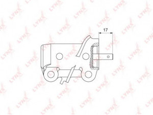 LYNXauto PT-1030 vibracijos slopintuvas, paskirstymo diržas
1145A055