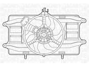 MAGNETI MARELLI 069422024010 ventiliatorius, radiatoriaus 
 Aušinimo sistema -> Oro aušinimas
46737731