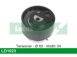 LUCAS ENGINE DRIVE LD1023 įtempiklio skriemulys, paskirstymo diržas