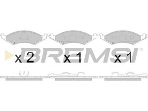 BREMSI BP2788 stabdžių trinkelių rinkinys, diskinis stabdys
E8DZ2001A, F2D22001A, E8DZ2001A