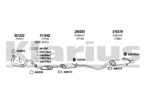 KLARIUS 630309E išmetimo sistema 
 Išmetimo sistema -> Išmetimo sistema, visa