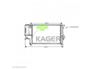 KAGER 31-0122 radiatorius, variklio aušinimas 
 Aušinimo sistema -> Radiatorius/alyvos aušintuvas -> Radiatorius/dalys
17111719306, 17111728769, 17111737760
