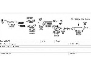 MTS C170074008816 išmetimo sistema 
 Išmetimo sistema -> Išmetimo sistema, visa