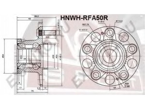 ASVA HNWH-RFA50R rato stebulė 
 Ašies montavimas/vairavimo mechanizmas/ratai -> Rato stebulė/montavimas -> Rato stebulė
42200-SZ3-A51
