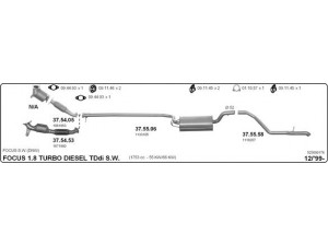 IMASAF 525000176 išmetimo sistema 
 Išmetimo sistema -> Išmetimo sistema, visa