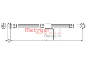 METZGER 4110219 stabdžių žarnelė 
 Stabdžių sistema -> Stabdžių žarnelės
58732-17000