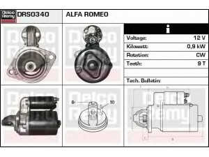 DELCO REMY DRS0340 starteris 
 Elektros įranga -> Starterio sistema -> Starteris
530006, 533051000000, 536611, 60504218
