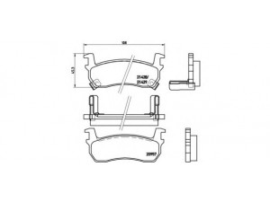 BREMBO P 56 057 stabdžių trinkelių rinkinys, diskinis stabdys 
 Techninės priežiūros dalys -> Papildomas remontas
4106004B90, 4106004B91