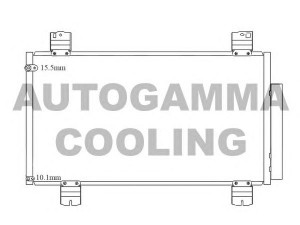 AUTOGAMMA 105595 kondensatorius, oro kondicionierius 
 Oro kondicionavimas -> Kondensatorius
80100TL0G01