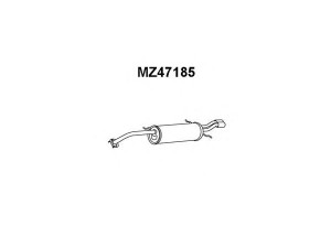 VENEPORTE MZ47185 galinis duslintuvas 
 Išmetimo sistema -> Duslintuvas
K80640100B, K80640100D, K80640100E