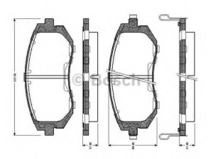 BOSCH 0 986 TB2 428 stabdžių trinkelių rinkinys, diskinis stabdys 
 Techninės priežiūros dalys -> Papildomas remontas
26296 FE020, 26296 FE080, 26296 FG000