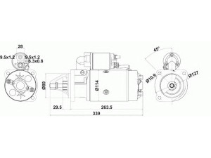 DELCO REMY 19024291 starteris
85000444, 2873 D 306