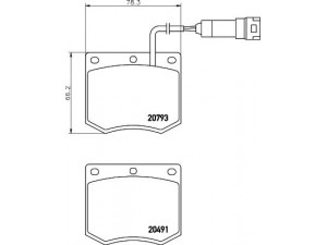 MINTEX MGB693 stabdžių trinkelių rinkinys, diskinis stabdys 
 Techninės priežiūros dalys -> Papildomas remontas
1487416, 1540858, 1540859, 1541678