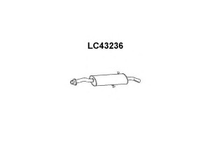 VENEPORTE LC43236 galinis duslintuvas 
 Išmetimo sistema -> Duslintuvas
82413057