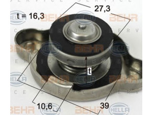 HELLA 8MY 376 779-031 dangtelis, radiatorius