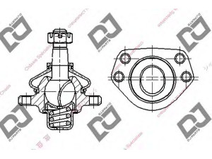 DJ PARTS DB1148 atramos/vairo trauklė 
 Ašies montavimas/vairavimo mechanizmas/ratai -> Sujungimai -> Atramos/vairo trauklė
43350-39015, 43350-39016, 43350-39025