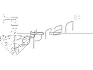 TOPRAN 103 707 gaubto trosas 
 Kėbulas -> Transporto priemonės priekis -> Gaubtas/dalys/garso izoliacinė medžiaga
431 823 531A, 431 831 531, 443 823 531