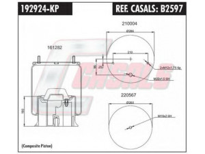 CASALS B2597 dėklas, pneumatinė pakaba 
 Pakaba -> Pneumatinė pakaba
2924V, 3228004100, 3229002800, 3229003100