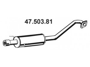 EBERSPÄCHER 47.503.81 vidurinis duslintuvas 
 Išmetimo sistema -> Duslintuvas
17410-0G040