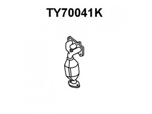 VENEPORTE TY70041K kolektoriaus katalizatorius 
 Išmetimo sistema -> Katalizatoriaus keitiklis
171400Q020, 1714040020, 1714040040
