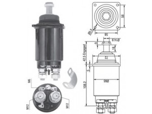 MAGNETI MARELLI 940113050311 solenoidinis jungiklis, starteris