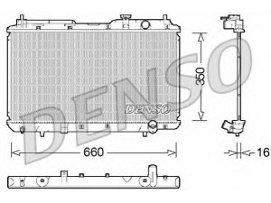 DENSO DRM40034 radiatorius, variklio aušinimas 
 Aušinimo sistema -> Radiatorius/alyvos aušintuvas -> Radiatorius/dalys
19010P3F004, 19010P3F014